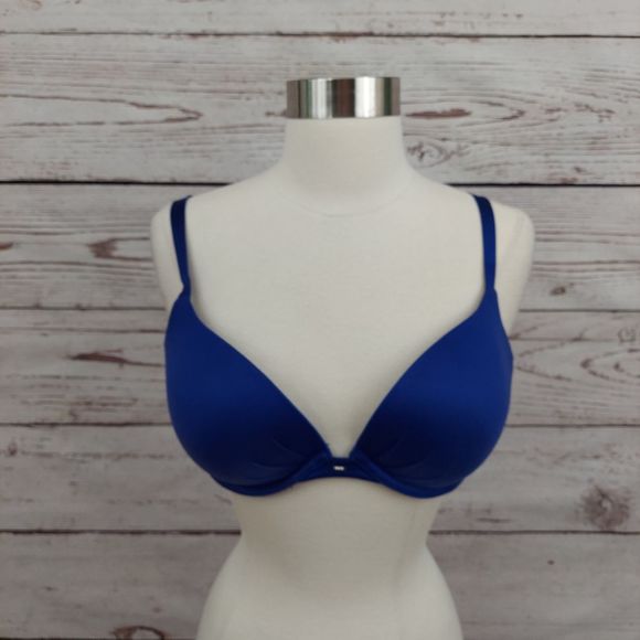(X) Victoria's Secret Padded Plunge Bra Indigo 36C